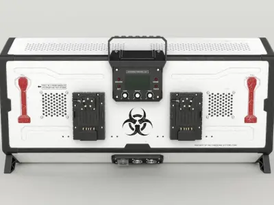 Nuclear Weapon Portable Box Bomb 3D model