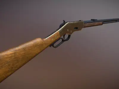 1866 Winchester Low-poly 3D model