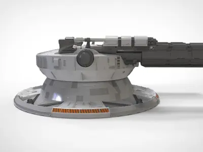 starship troopers cannon 3D model