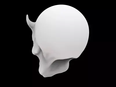 Alien Mutant Face 3D Print Model 3D print model purchase
