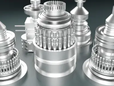 sci-fi kitbash elements 5-pcs 3D model