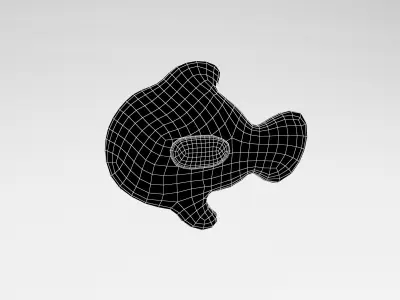 Gummi fish v1 001 Low-poly 3D model