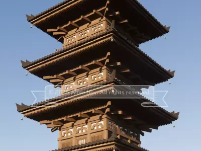 Japanese - Yasaka Pagoda 3D model