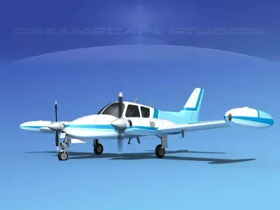 Cessna 310 V01 3D model