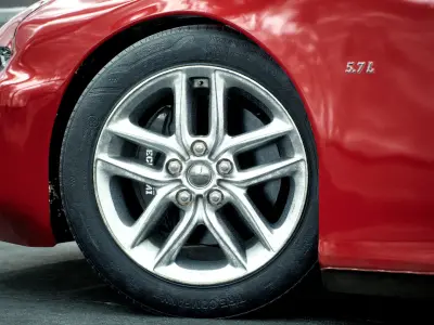 aluminum car wheel 3D model