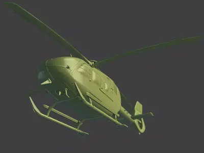Airbus H135 helicopter ready for 3D printing 3D print model