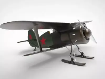 Polikarpov I-153 Aircraft 3D model