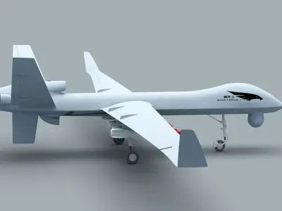 PLA Wing Loong UAV 3D model