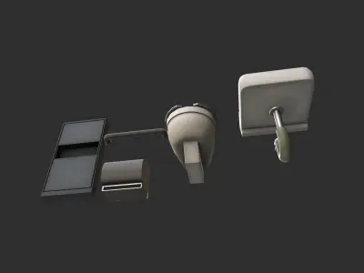 Bathroom furniture Low-poly 3D model purchase