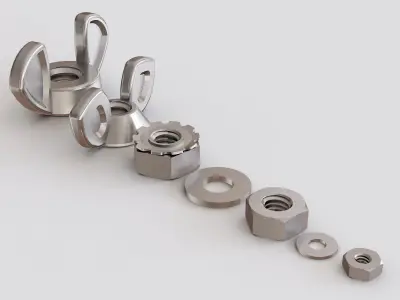 Nuts Blots and Screws vol 02 3D model