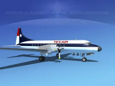 Convair CV-580 Texair 3D model