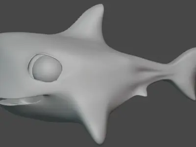 Fish Cartoon - Dio 3D model