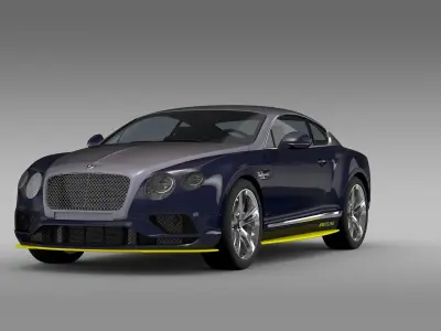  Bentley Continental GT Speed Breitling Jet Team Series 2016 3D model