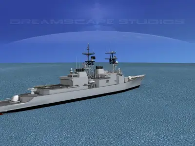 Spruance Class DD976 USS Merrill 3D model