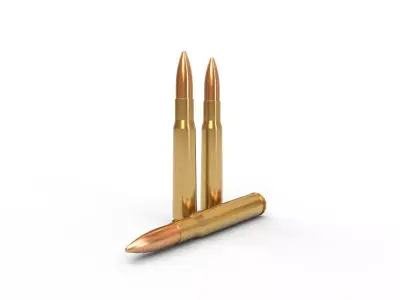 132x99 Hotchkiss Ammo Low-poly 3D model