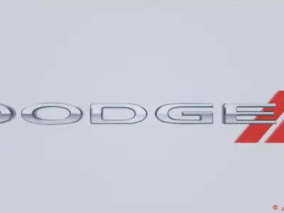 Dodge Logo Low-poly 3D model
