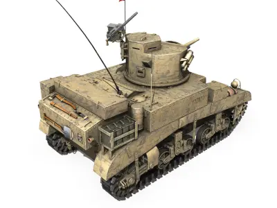 M3 Light Tank Honey - Polly III 3D model