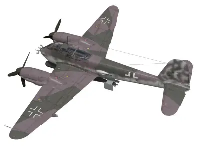 Messerschmitt Me 410 B5 Hornisse 3D model