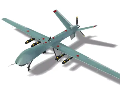 Reaper  Drone Low-poly 3D model