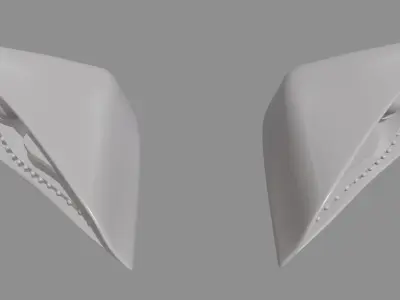 Headlights Audi R8 Custom Low-poly 3D model