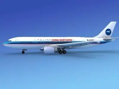 Airbus A-300 China Northern 3D model