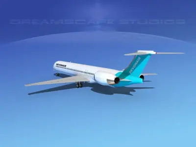 McDonnell Douglas MD-90 Devonair 3D model