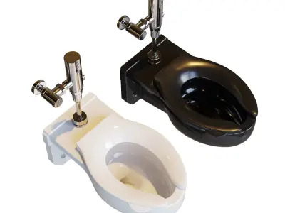 TOTO commercial wall-mounted toilet 3D model