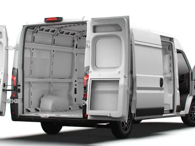 Fiat e Ducato Van L4H2 HQ Interior 2025 3D model