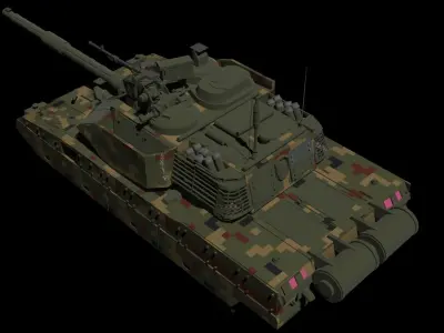 ZTQ-15 Black Panther Light Tank 3D model