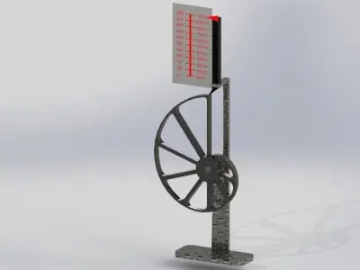 Precise rotational to linear converter 2 Free 3D model