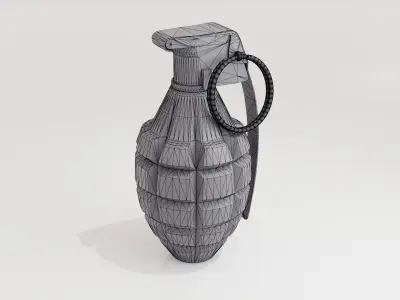 Grenade Mk2 Low-poly 3D model