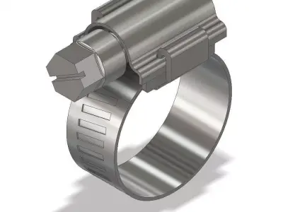 Metal clamp 13x19mm 3D model