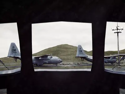 EC-130H Compass Call Low-poly 3D model