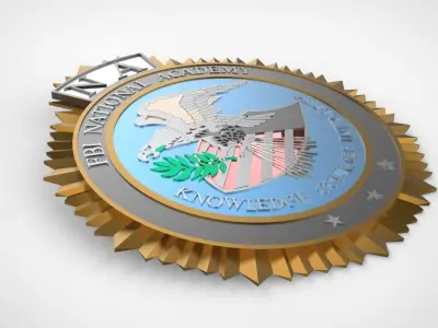 FBI National Academy Seal 3D print model