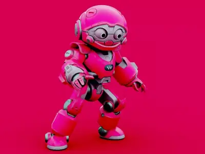 Robo Zero Z-1 RIGGED 3D model