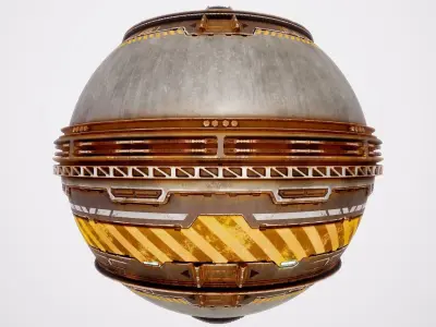 PBR Sci-Fi Texture Pack 02 Low-poly 3D model