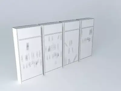 Wooden Bookcase Free 3D model purchase