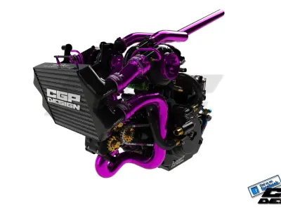 PINKI Enginedesigned by CGPdesign academy paX 3D model