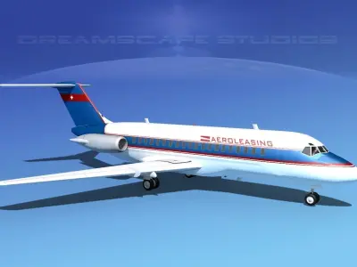 Doulgas DC-9-20 Aero Leasing 3D model