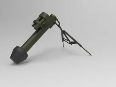M47 Dragon portable anti-tank guided missile 3D model