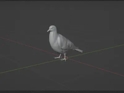 pigeon 3D Model Low-poly 3D model