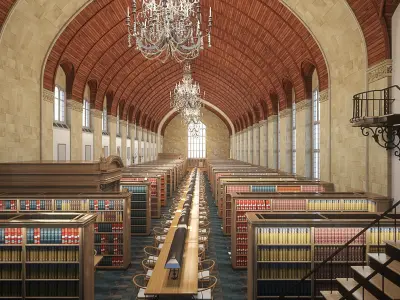 Cornell Law School Library 3D model