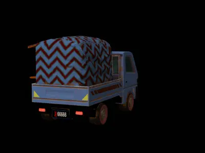 Charming Vintage Store Truck 3D model