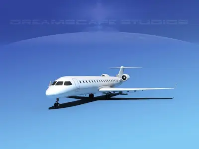 Canadair CRJ700 LP SS 3D model
