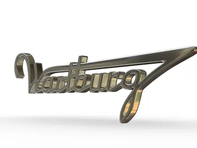 wartburg logo 3D model