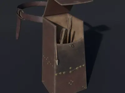 Carcaj - Aljaba Low-poly 3D model