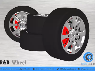 R and D Wheel Free 3D model