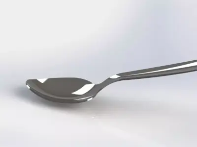 Metal Spoon Free 3D model