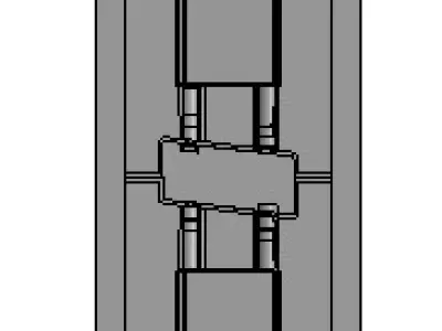Flue gas valves 3000x3000mm 3D model