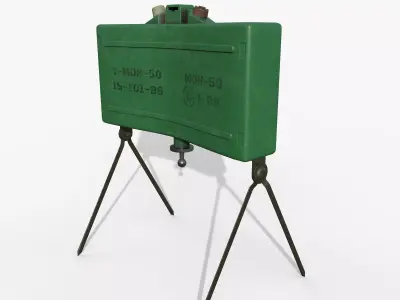 Mine MON-50 Low-poly 3D model